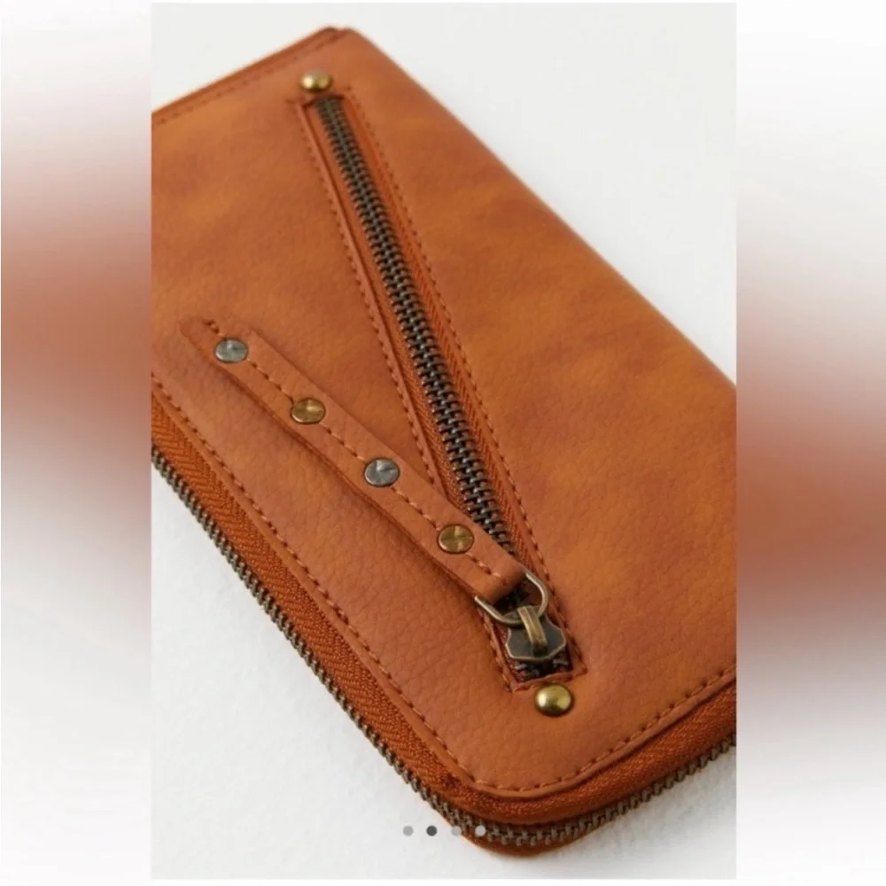 Free People Distressed Vegan Leather Wallet